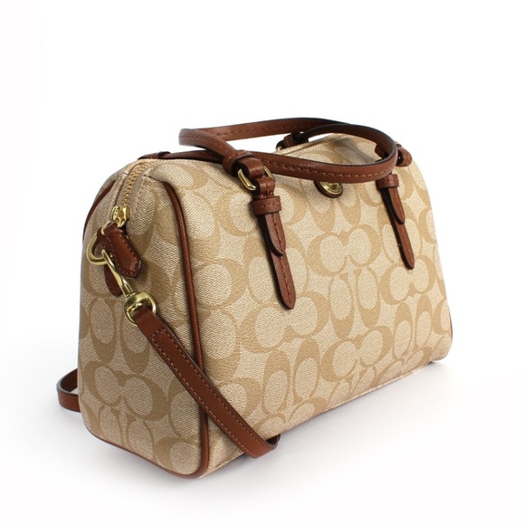 COACH Bag Ladies Shoulder Mini Satchel 2WAY Bag Handbag Shoulder Bag - Picture 1 of 14